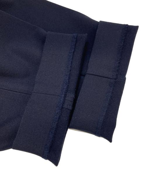 PLST（プラステ）PLST (プラステ) ブラッシュドバックカラーレスジャケット＆ブラッシュドバックスティックパンツ ネイビー サイズ:ジャケットM パンツLの古着・服飾アイテム