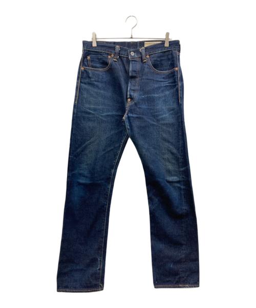 BONCOURA（ボンクラ）BONCOURA (ボンクラ) シンチバックボタンフライデニムパンツ インディゴ サイズ:W32の古着・服飾アイテム