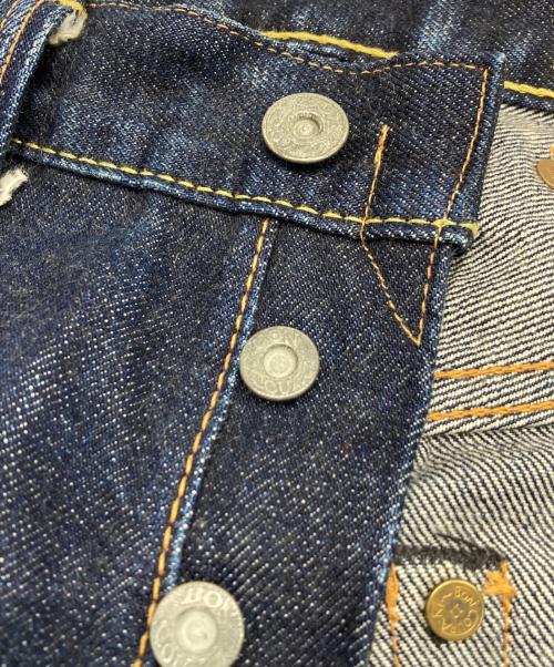 BONCOURA（ボンクラ）BONCOURA (ボンクラ) シンチバックボタンフライデニムパンツ インディゴ サイズ:W32の古着・服飾アイテム
