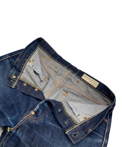 BONCOURA（ボンクラ）BONCOURA (ボンクラ) シンチバックボタンフライデニムパンツ インディゴ サイズ:W32の古着・服飾アイテム