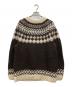Samband of Iceland (サムバンドオブアイスランド) ノルディック柄ニット アイボリー×ブラウン サイズ:XL：12000円