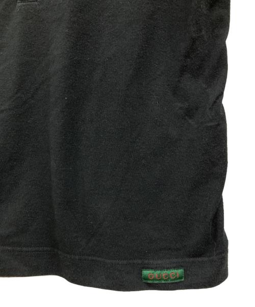 GUCCI（グッチ）GUCCI (グッチ) ヘンリーネックカットソー ブラック サイズ:Sの古着・服飾アイテム