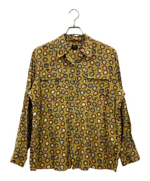Jean Paul Gaultier FEMME（ジャンポールゴルチエ フェム）Jean Paul Gaultier FEMME (ジャンポールゴルチエ フェム) 総柄シャツ オリーブ サイズ:40の古着・服飾アイテム