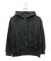 s'yte（サイト）の古着「FRENCH TERRY ASYMMETRICAL ZIP-UP HOODIE」｜ブラック