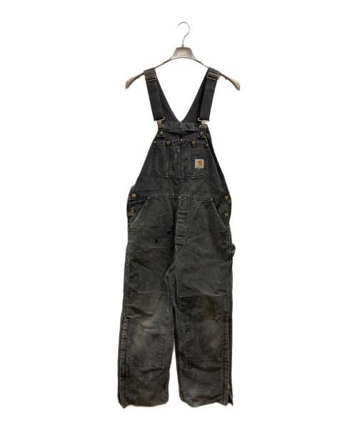 CarHartt（カーハート）CarHartt (カーハート) ダック地ダブルニーオーバーオール ブラック サイズ:Freeの古着・服飾アイテム
