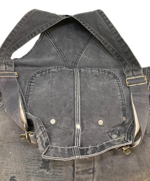 CarHartt（カーハート）CarHartt (カーハート) ダック地ダブルニーオーバーオール ブラック サイズ:Freeの古着・服飾アイテム
