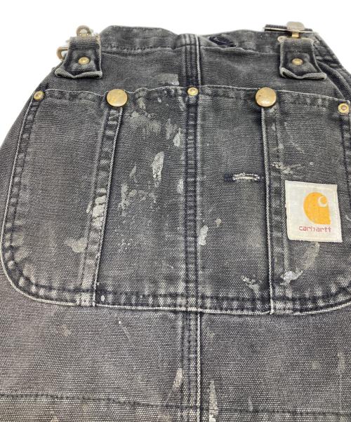 CarHartt（カーハート）CarHartt (カーハート) ダック地ダブルニーオーバーオール ブラック サイズ:Freeの古着・服飾アイテム