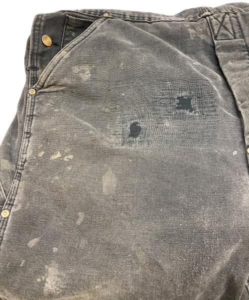 CarHartt（カーハート）CarHartt (カーハート) ダック地ダブルニーオーバーオール ブラック サイズ:Freeの古着・服飾アイテム