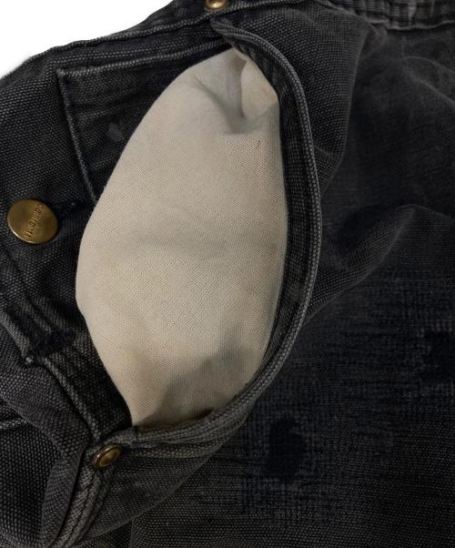 CarHartt（カーハート）CarHartt (カーハート) ダック地ダブルニーオーバーオール ブラック サイズ:Freeの古着・服飾アイテム
