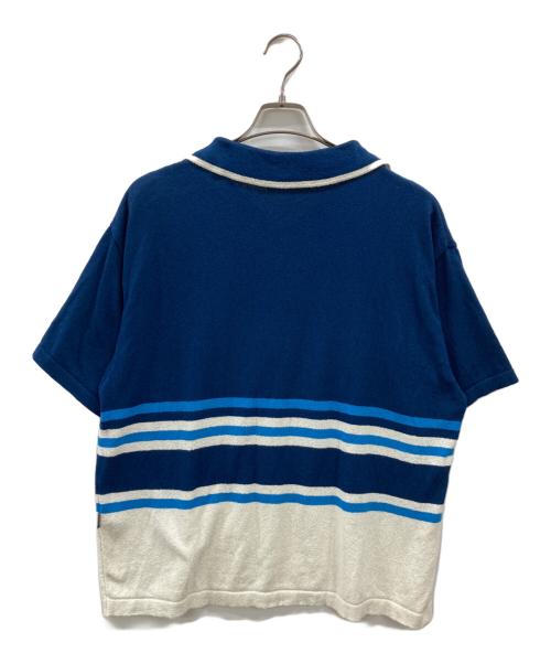 Cabaret Poval（キャバレーポバール）Cabaret Poval (キャバレーポバール) Stripe Skipper ネイビー サイズ:Mの古着・服飾アイテム