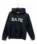 A BATHING APE（アベイシングエイプ）の古着「ロゴジップパーカー」｜ブラック