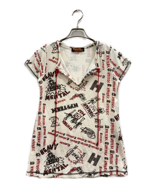 Hysteric Glamour（ヒステリックグラマー）Hysteric Glamour (ヒステリックグラマー) パイル地カットソー ホワイト サイズ:FREEの古着・服飾アイテム