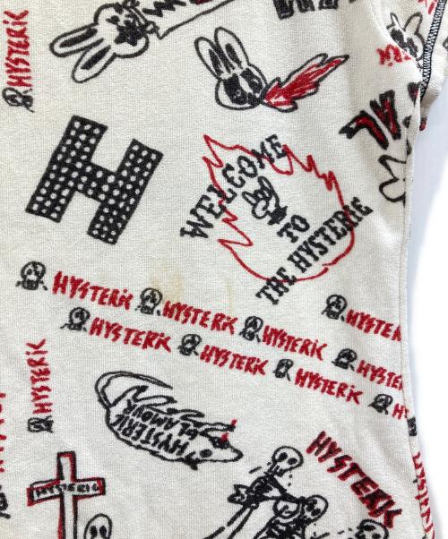 Hysteric Glamour（ヒステリックグラマー）Hysteric Glamour (ヒステリックグラマー) パイル地カットソー ホワイト サイズ:FREEの古着・服飾アイテム