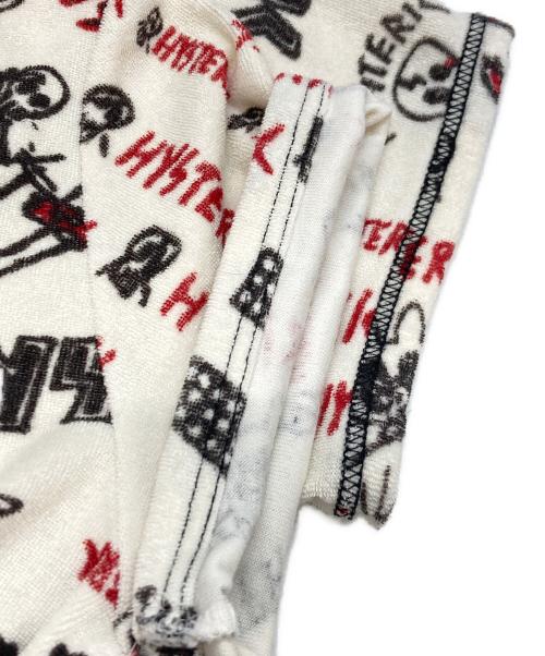 Hysteric Glamour（ヒステリックグラマー）Hysteric Glamour (ヒステリックグラマー) パイル地カットソー ホワイト サイズ:FREEの古着・服飾アイテム