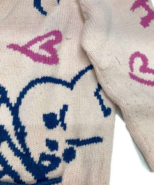 Hysteric Glamour（ヒステリックグラマー）Hysteric Glamour (ヒステリックグラマー) ウサギ柄ニットブルゾン ピンク サイズ:FREEの古着・服飾アイテム
