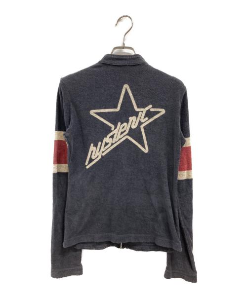 Hysteric Glamour（ヒステリックグラマー）Hysteric Glamour (ヒステリックグラマー) パイルジップジャケット グレー サイズ:FREEの古着・服飾アイテム