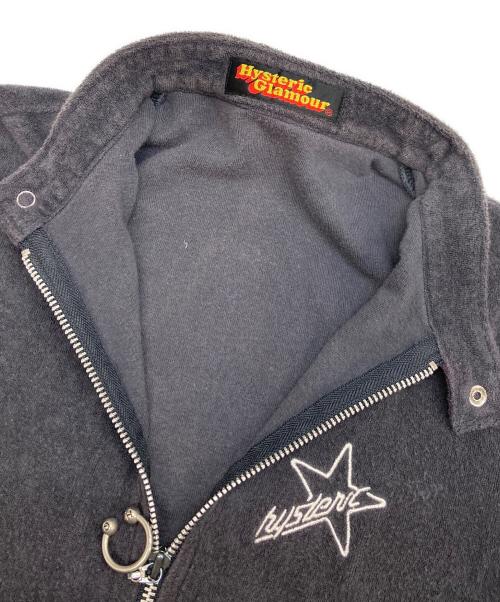 Hysteric Glamour（ヒステリックグラマー）Hysteric Glamour (ヒステリックグラマー) パイルジップジャケット グレー サイズ:FREEの古着・服飾アイテム
