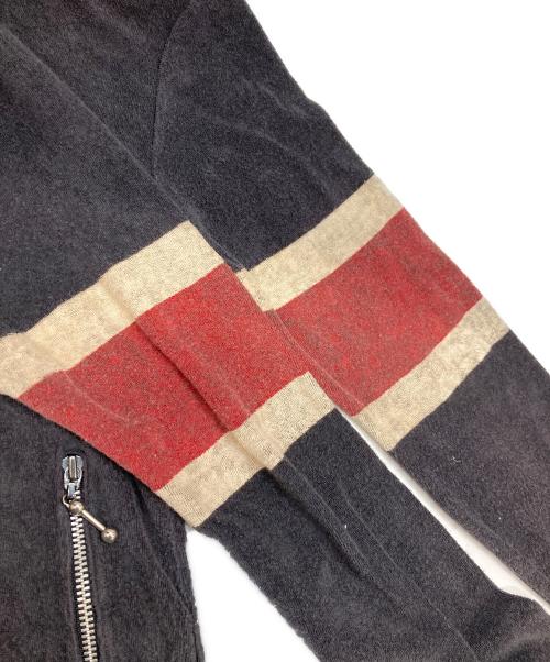 Hysteric Glamour（ヒステリックグラマー）Hysteric Glamour (ヒステリックグラマー) パイルジップジャケット グレー サイズ:FREEの古着・服飾アイテム