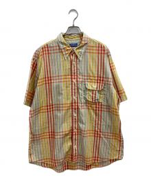 NIGEL CABOURN（ナイジェルケーボン）の古着「ショートスリーブチェックシャツ」｜イエロー