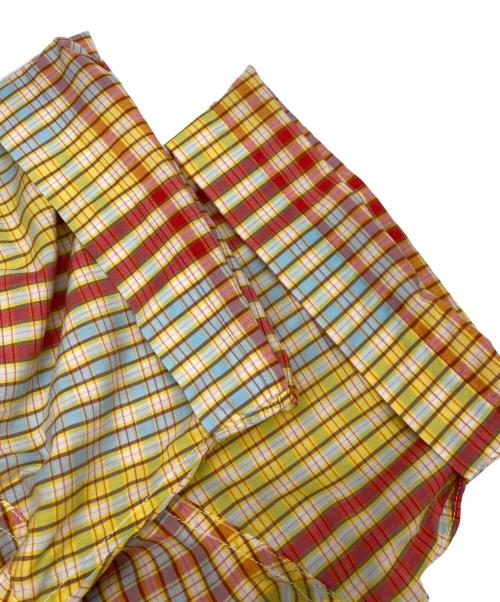 NIGEL CABOURN（ナイジェルケーボン）NIGEL CABOURN (ナイジェルケーボン) ショートスリーブチェックシャツ イエロー サイズ:4の古着・服飾アイテム