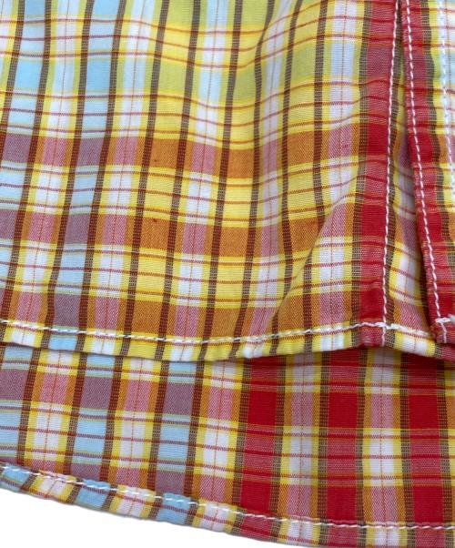 NIGEL CABOURN（ナイジェルケーボン）NIGEL CABOURN (ナイジェルケーボン) ショートスリーブチェックシャツ イエロー サイズ:4の古着・服飾アイテム