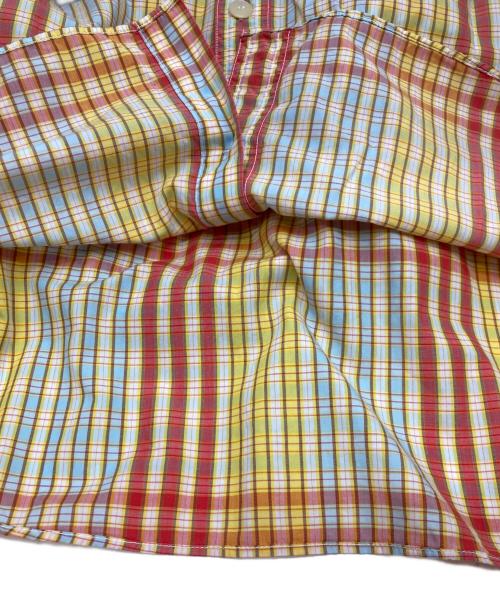 NIGEL CABOURN（ナイジェルケーボン）NIGEL CABOURN (ナイジェルケーボン) ショートスリーブチェックシャツ イエロー サイズ:4の古着・服飾アイテム