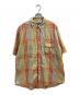 NIGEL CABOURN（ナイジェルケーボン）の古着「ショートスリーブチェックシャツ」｜イエロー