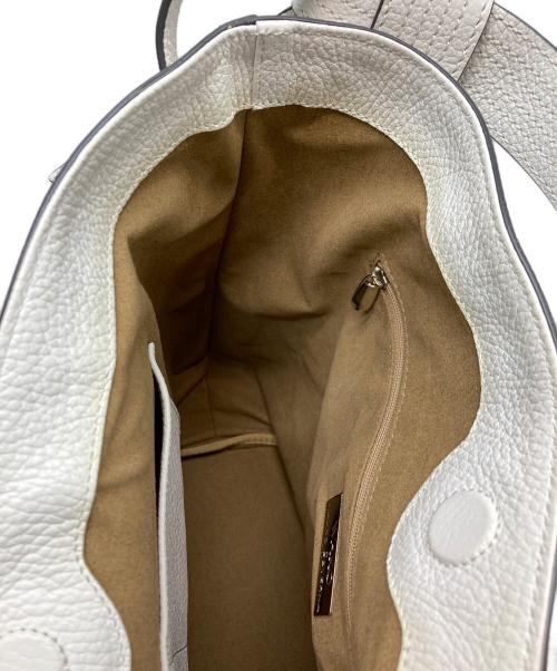 WAKO（ワコー）WAKO (ワコー) MAURO GOVERNA (マウロゴヴェルナ) CALLIE MISO/トートバッグ ホワイトの古着・服飾アイテム
