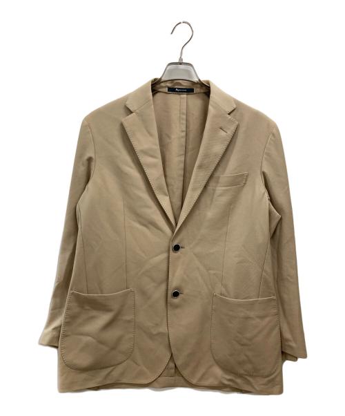 Aquascutum（アクアスキュータム）Aquascutum (アクアスキュータム) Summer TEC.3 Cupro Cool Knit Jacket ベージュ サイズ:40の古着・服飾アイテム