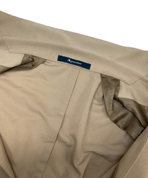 Aquascutum（アクアスキュータム）Aquascutum (アクアスキュータム) Summer TEC.3 Cupro Cool Knit Jacket ベージュ サイズ:40の古着・服飾アイテム