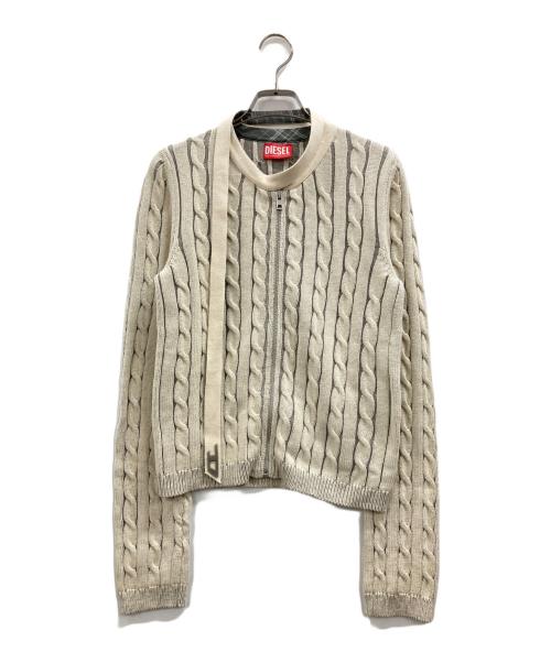 DIESEL（ディーゼル）DIESEL (ディーゼル) Off-White K-Danaira Sweater アイボリー サイズ:XLの古着・服飾アイテム