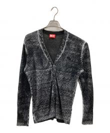DIESEL（ディーゼル）の古着「ウィメンズ カーディガン」｜ホワイト×ブラック