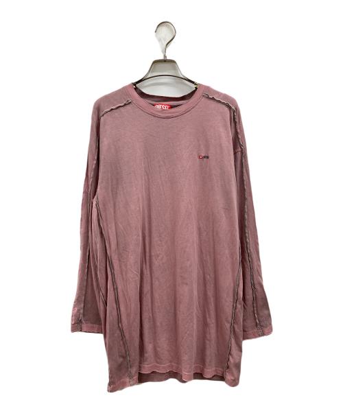 DIESEL（ディーゼル）DIESEL (ディーゼル) カットソードレス ピンク サイズ:XSの古着・服飾アイテム