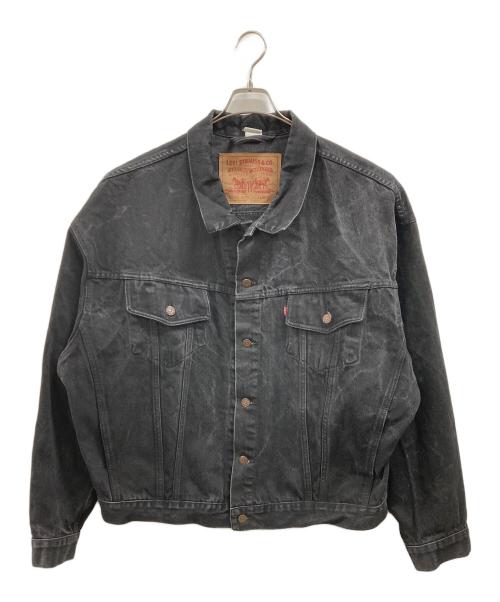 LEVI'S（リーバイス）LEVI'S (リーバイス) 後染めブラックデニムジャケット ブラック サイズ:XLの古着・服飾アイテム