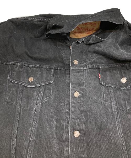 LEVI'S（リーバイス）LEVI'S (リーバイス) 後染めブラックデニムジャケット ブラック サイズ:XLの古着・服飾アイテム