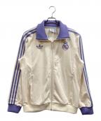 adidasアディダス）の古着「レアル・マドリード トラックトップ」｜アイボリー×パープル