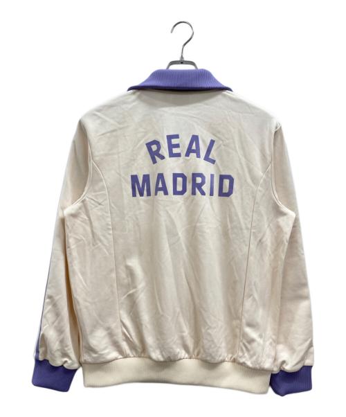 adidas（アディダス）adidas (アディダス) レアル・マドリード トラックトップ アイボリー×パープル サイズ:XLの古着・服飾アイテム