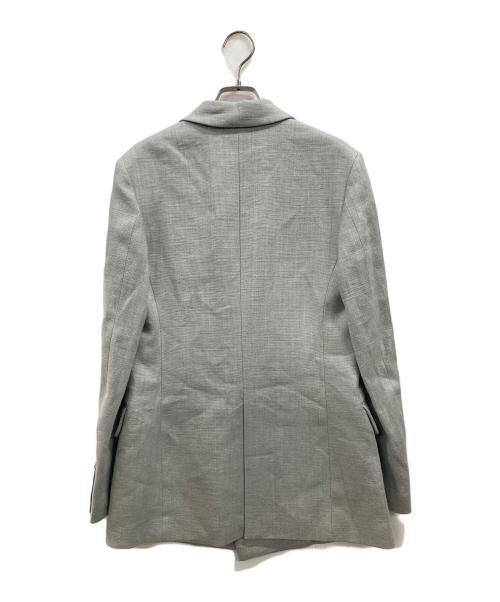 DES PRES（デ プレ）DES PRES (デ プレ) ウェットリネン ダブルブレストジャケット グレー サイズ:Freeの古着・服飾アイテム