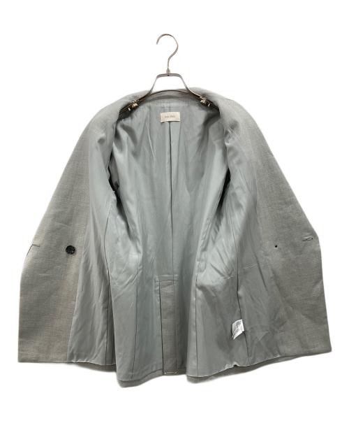 DES PRES（デ プレ）DES PRES (デ プレ) ウェットリネン ダブルブレストジャケット グレー サイズ:Freeの古着・服飾アイテム