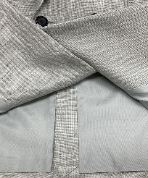 DES PRES（デ プレ）DES PRES (デ プレ) ウェットリネン ダブルブレストジャケット グレー サイズ:Freeの古着・服飾アイテム