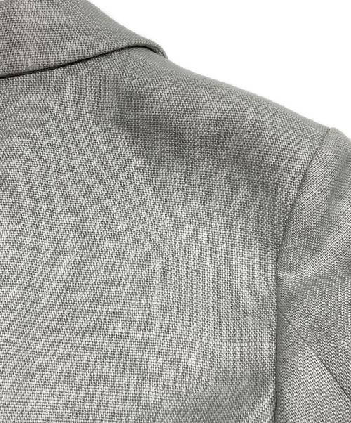 DES PRES（デ プレ）DES PRES (デ プレ) ウェットリネン ダブルブレストジャケット グレー サイズ:Freeの古着・服飾アイテム