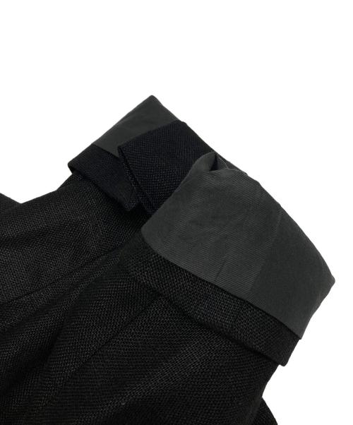 DES PRES（デ プレ）DES PRES (デ プレ) ウェットリネン ダブルブレストジャケット ブラック サイズ:freeの古着・服飾アイテム