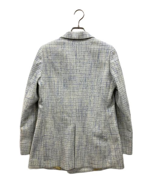 TOMORROW LAND collection（トゥモローランドコレクション）TOMORROW LAND collection (トゥモローランドコレクション) ファンシーテープ ダブルブレストジャケット スカイブルー サイズ:36の古着・服飾アイテム