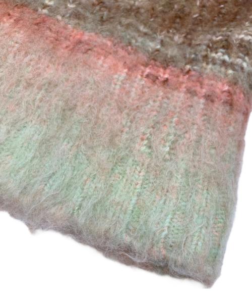 PERVERZE（パーバーズ）PERVERZE (パーバーズ) Gradient Stripe Wide Cardigan ブラウン サイズ:FREEの古着・服飾アイテム