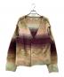 PERVERZE（パーバーズ）の古着「Gradient Stripe Wide Cardigan」｜ブラウン