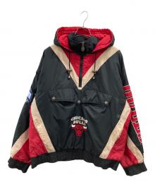 Lee SPORT（リースポーツ）の古着「ハーフジップ ナイロンジャケット」｜ブラック×レッド