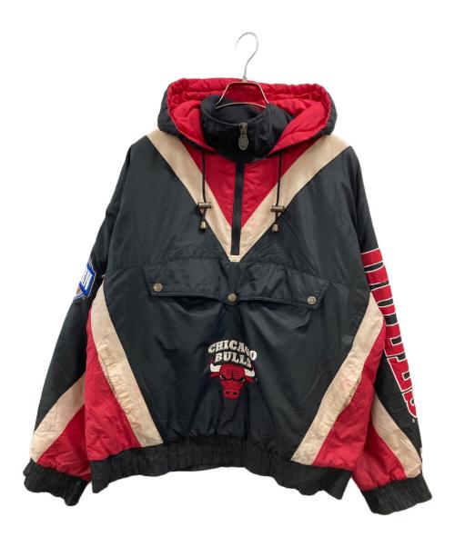 Lee SPORT（リースポーツ）Lee SPORT (リースポーツ) ハーフジップ ナイロンジャケット ブラック×レッド サイズ:XLの古着・服飾アイテム