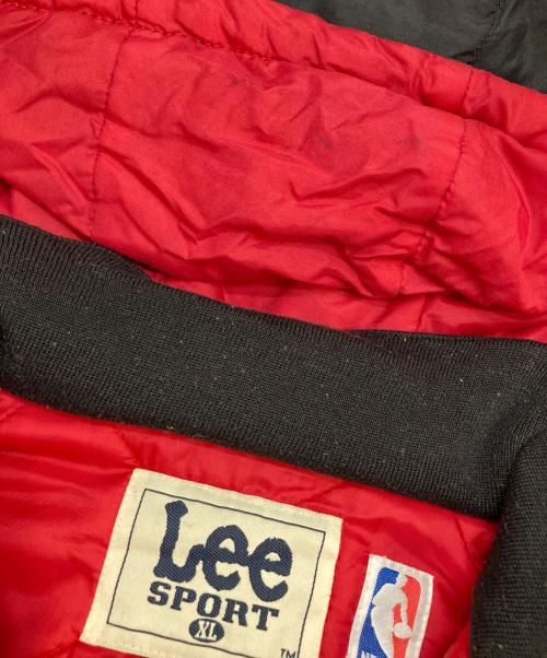 Lee SPORT（リースポーツ）Lee SPORT (リースポーツ) ハーフジップ ナイロンジャケット ブラック×レッド サイズ:XLの古着・服飾アイテム