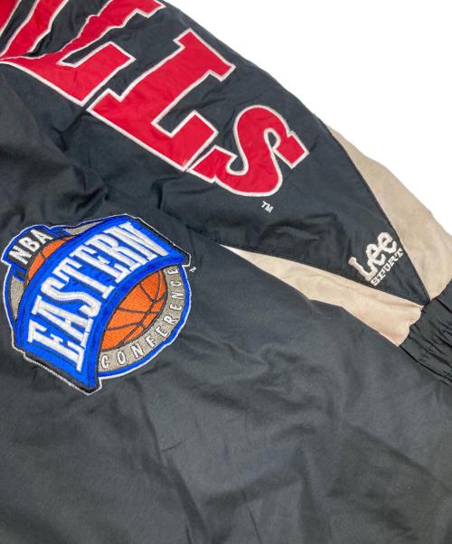 Lee SPORT（リースポーツ）Lee SPORT (リースポーツ) ハーフジップ ナイロンジャケット ブラック×レッド サイズ:XLの古着・服飾アイテム