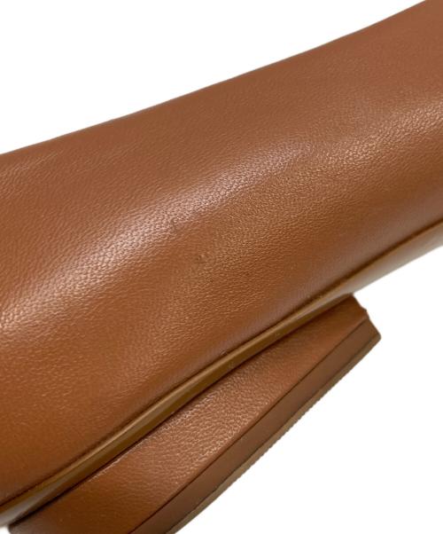 Salvatore Ferragamo（サルヴァトーレ フェラガモ）Salvatore Ferragamo (サルヴァトーレ フェラガモ) ヴァラリボンフラットシューズ ブラウン サイズ:5の古着・服飾アイテム